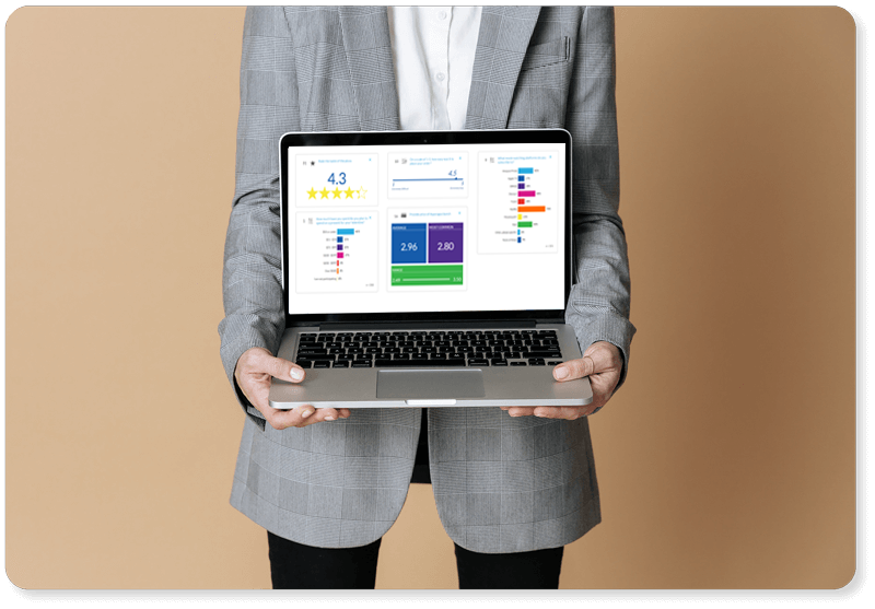 Dashboard insights on a laptop